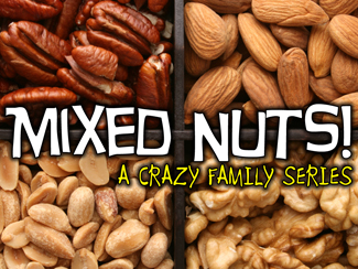 Mixed Nuts!.jpg - There seems to be the assumption that most families are "normal". The therapy industry loves that! The fact is that all families are blessed with those who are sensible and those who are not. It has been that way since the beginning of time.For this reason Pastor Garry put together this six part series called "Mixed Nuts!" He takes us into the scriptures for a chronological account of history. The Bible will show us that all families seem to have the "crazy" gene showing up from time to time. Join Pastor Clark as he journies into this "crazy" series! &nbsp;      Message One - Crazy Momma (5/9/2010)       Message Two - Crazy Faith (5/16/2010)      Message Three - Crazy Communication (5/23/2010)      Message Four - Crazy Bunch (6/6/2010)      Message Five - Crazy Finances (6/13/2010)      Message Six - Crazy Dudes (6/20/2010)   