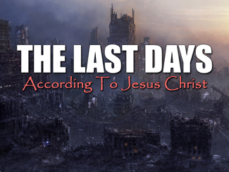 The Last Days According To Jesus Christ.jpg - Jesus Christ was asked many questions while on the earth, and by far, the longest answer that Jesus ever gave was to the question concerning His coming again and the end of the world.In this six message sermon series, Pastor Garry Clark examines Jesus' answer as recorded in Matthew Chapters 24 and 25. &nbsp;      Message One - Take It To The Bank       Message Two - Signs Of The Last Days      Message Three - A Parable Of The Fig Tree      Message Four - The Great Tribulation Period      Message Five - 10 Virgins And 3 Businessmen      Message Six - Scream   